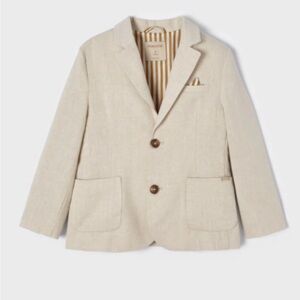 Mayoral linen Blazer, oat color
